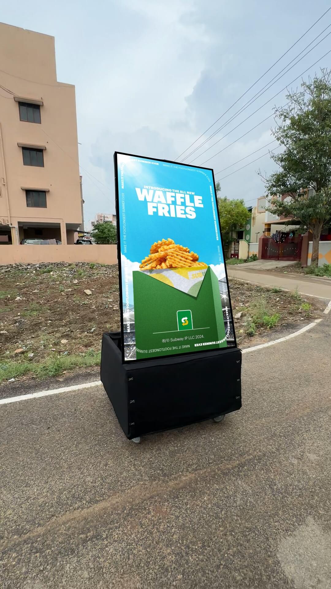 Feastify mobile advertising robot — prototype 3